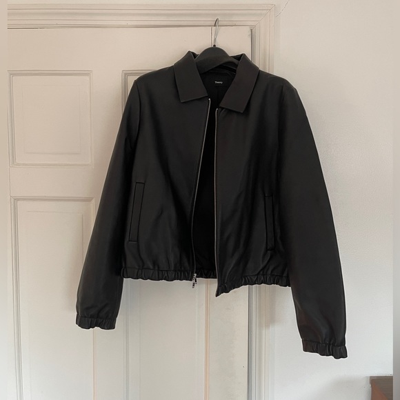 NWOT Theory Leather Jacket - Picture 4 of 4